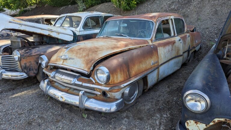 99 1954 Plymouth Belvedere in Colorado wrecking yard photo by Murilee Martin