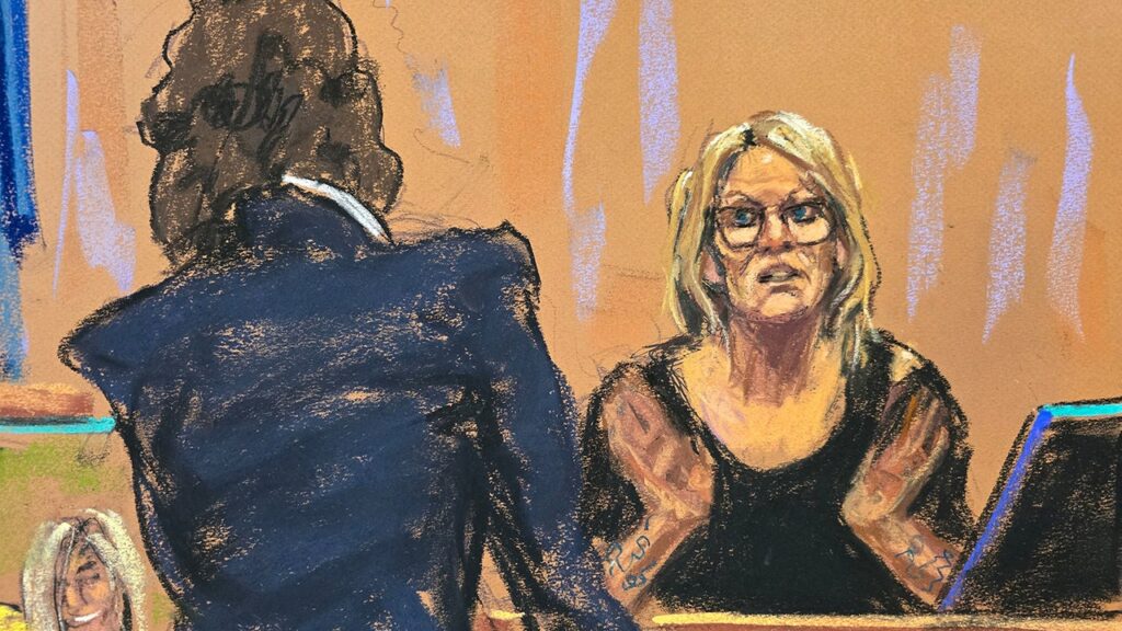 Donald Trump NYC Trial Stormy Daniels Court Sketch May 7 01