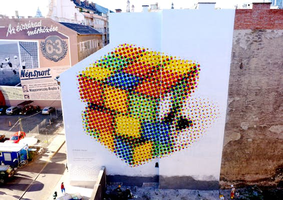 Hungary Budapest street art Neoprint rubik