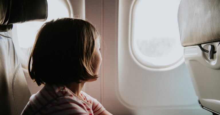 a young girl sits