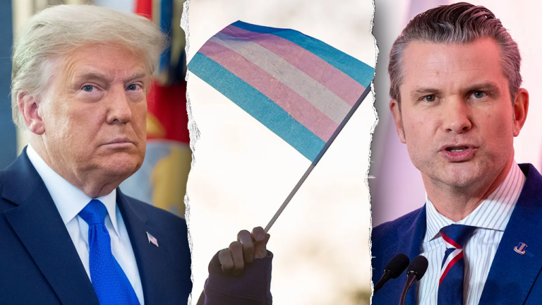 trump hegseth flag